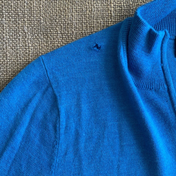 Jos. A. Bank Zip up Mens Medium Sweater - Picture 6 of 9